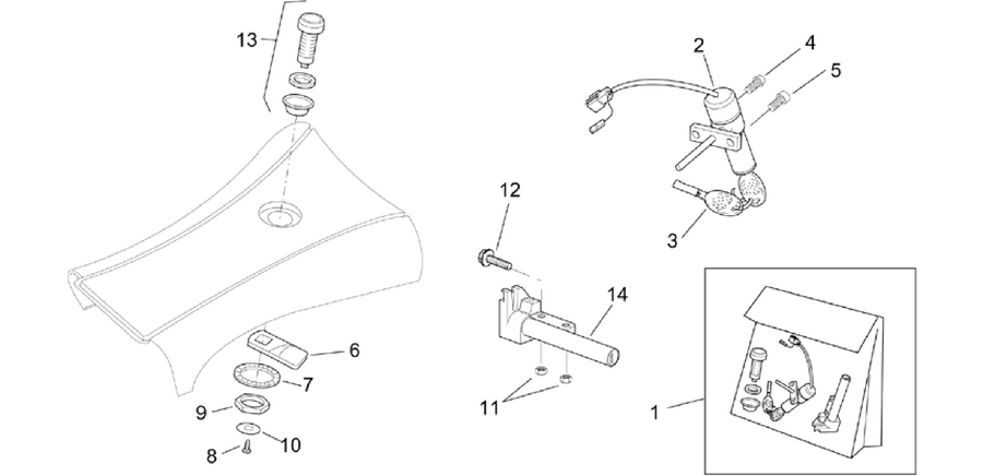 Lock hardware kit