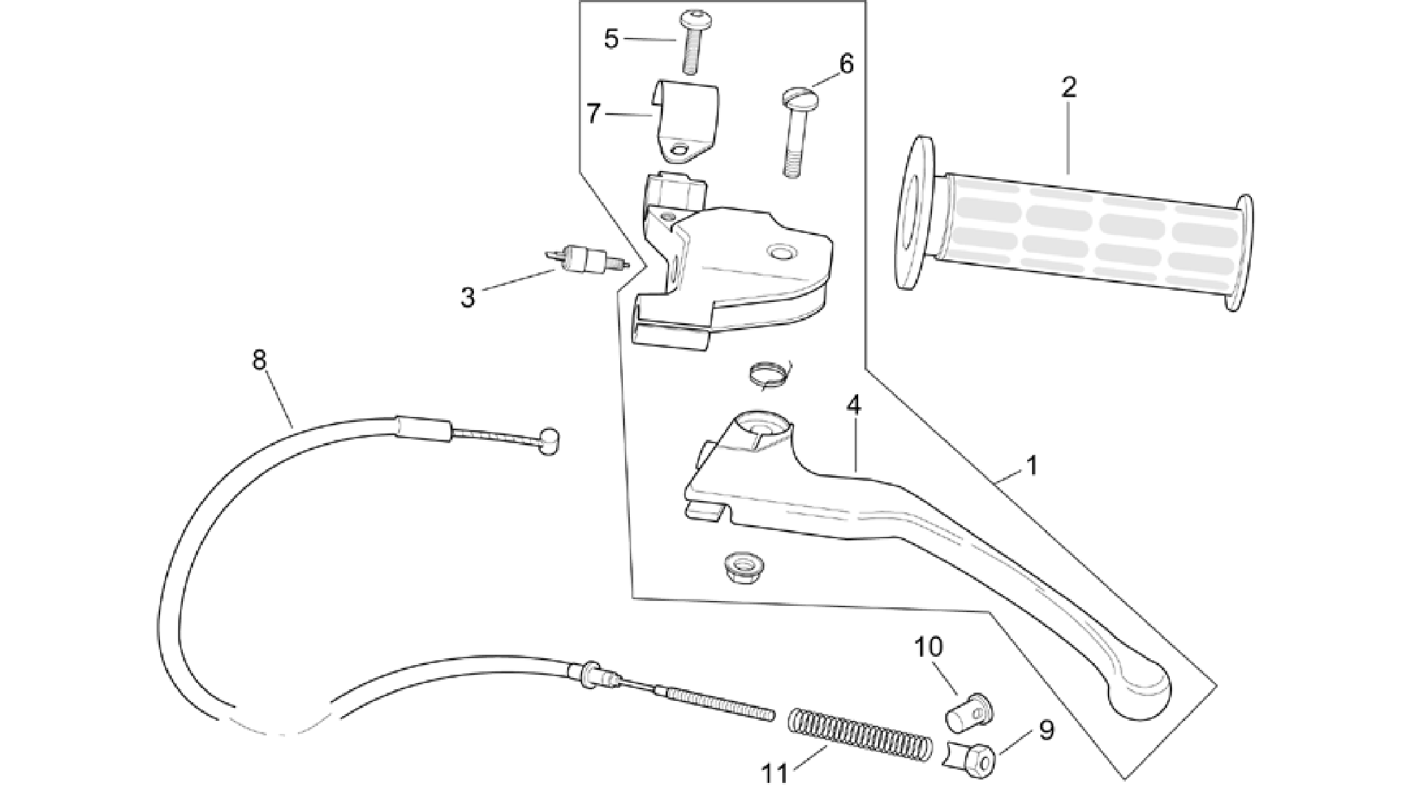 Rear brake lever