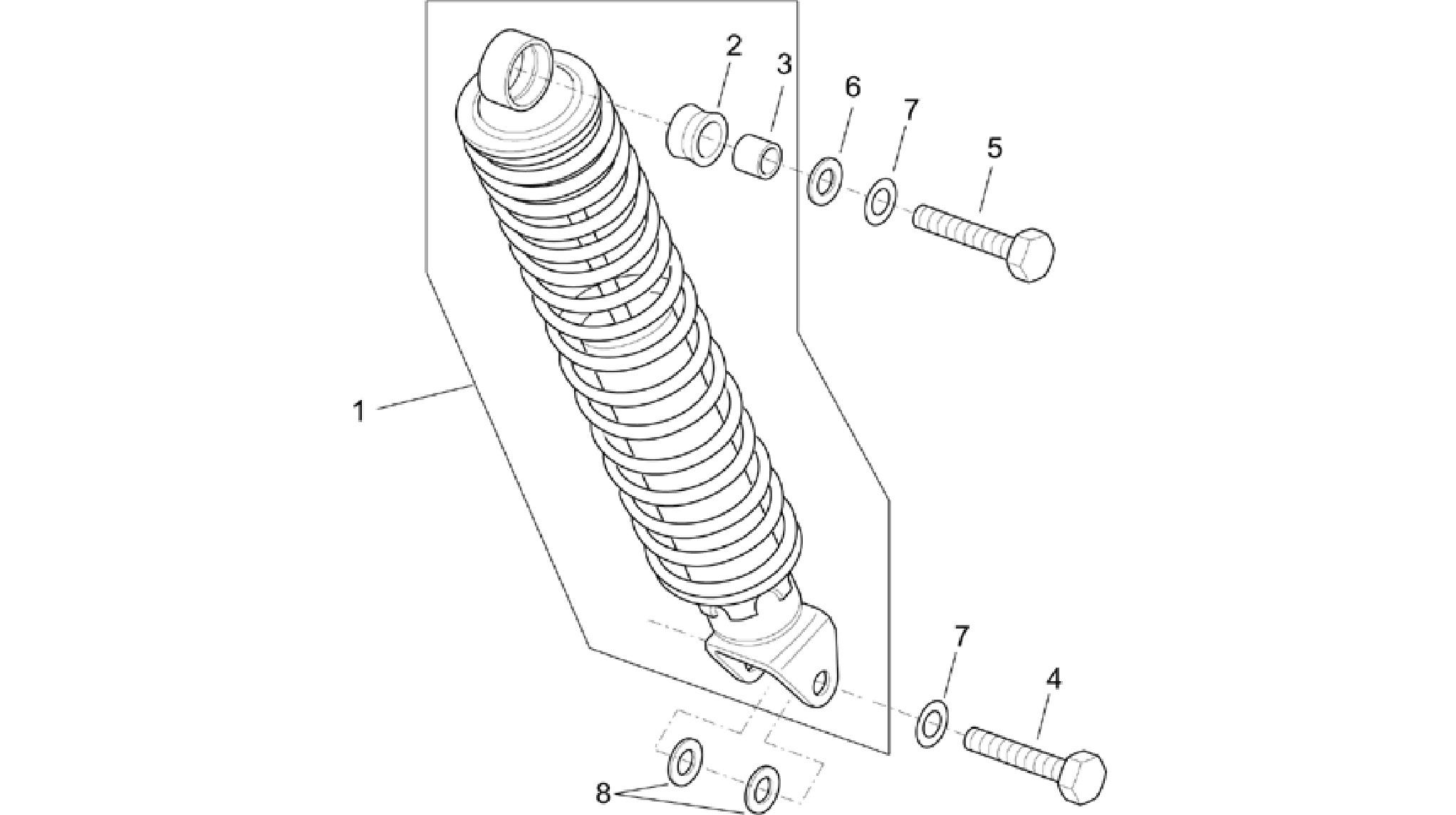 Rear shock absorber