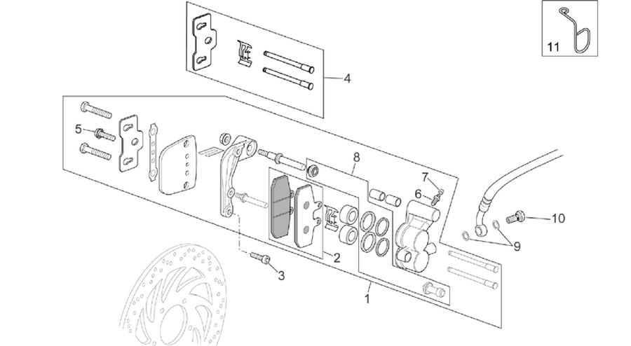 Front caliper