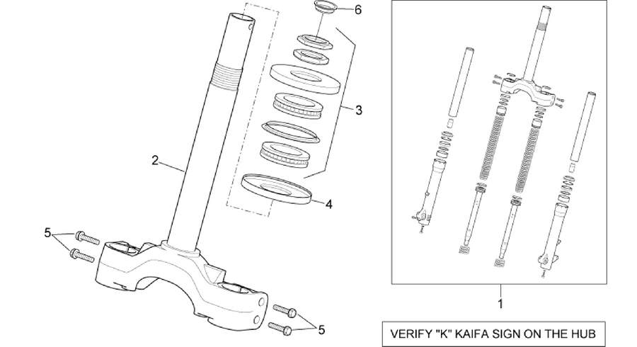 Front fork - Stem base