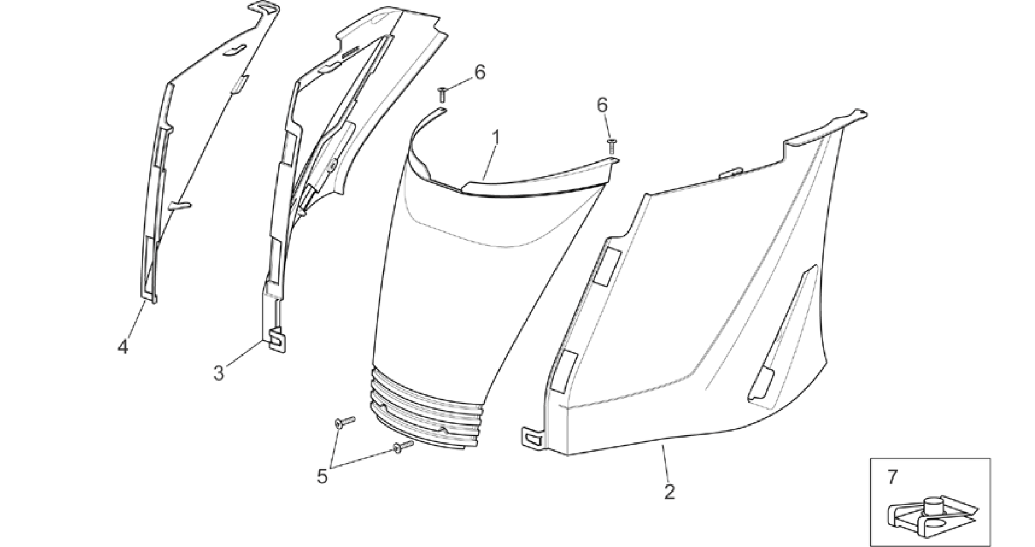 Rear body I