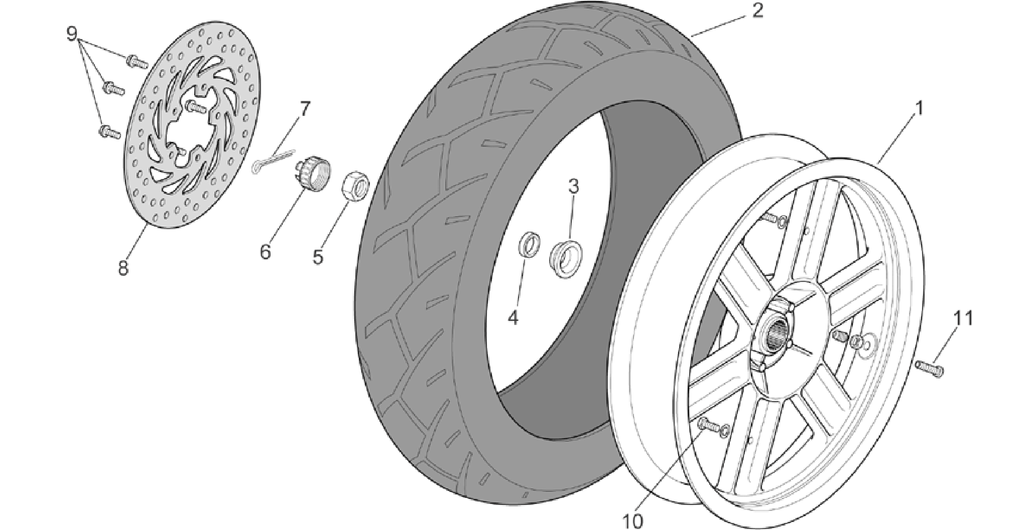 Rear wheel