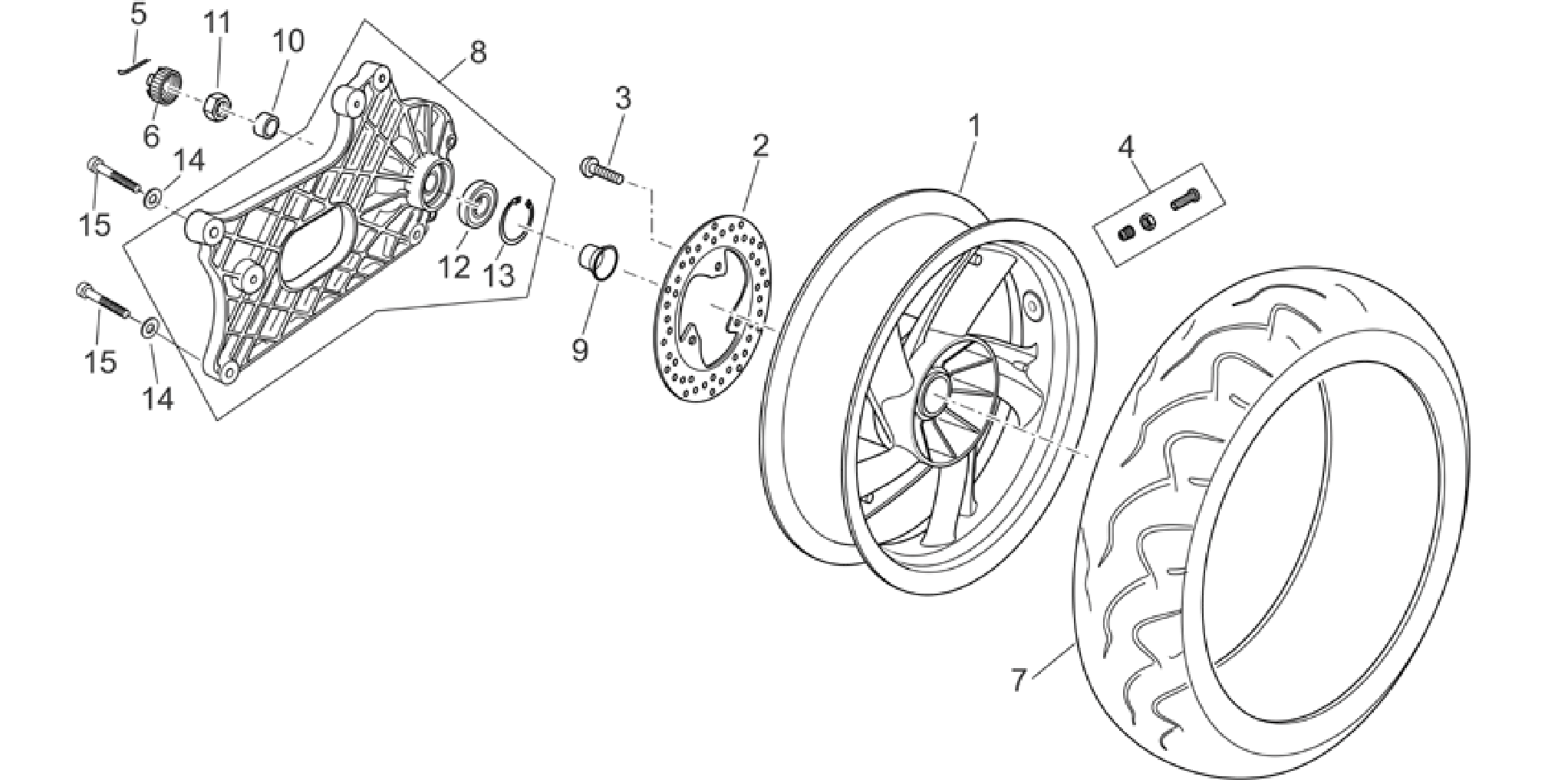Rear wheel