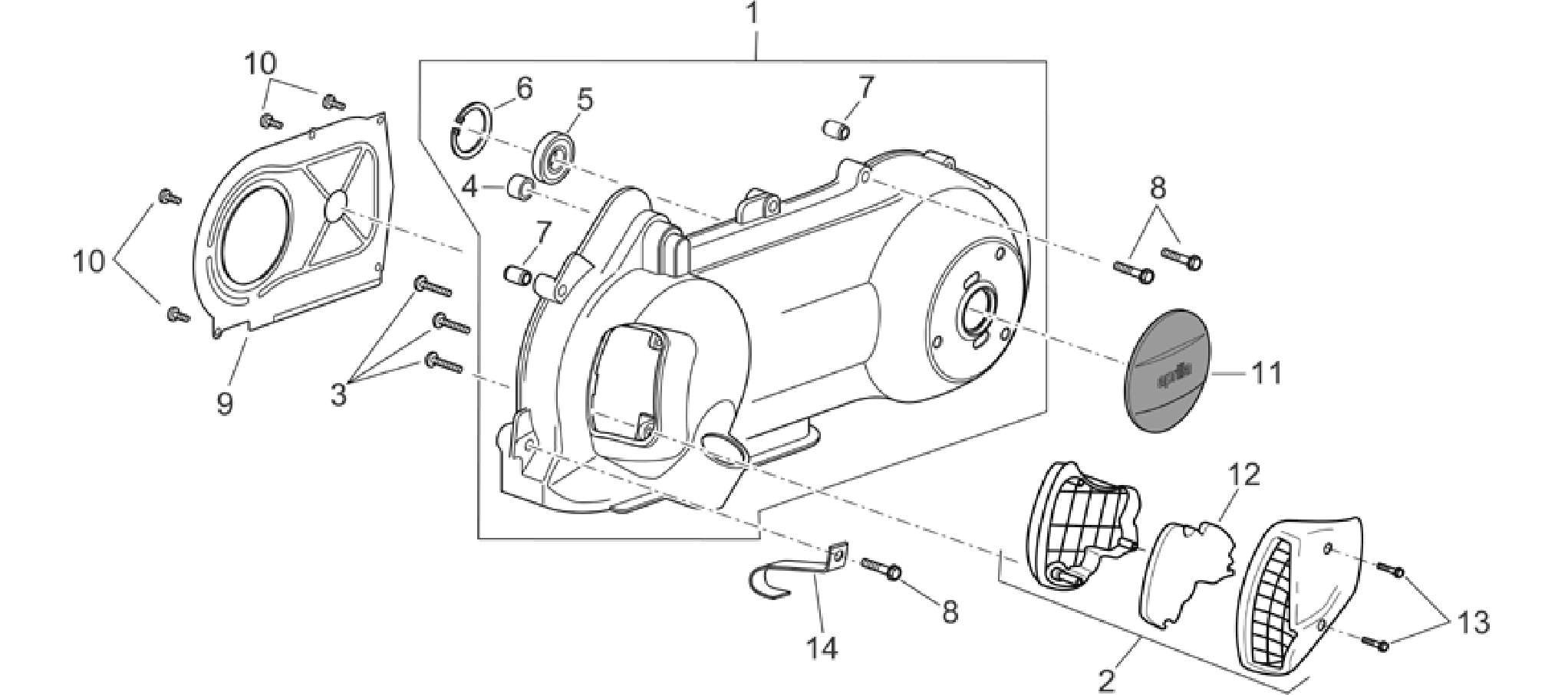 Variator cover
