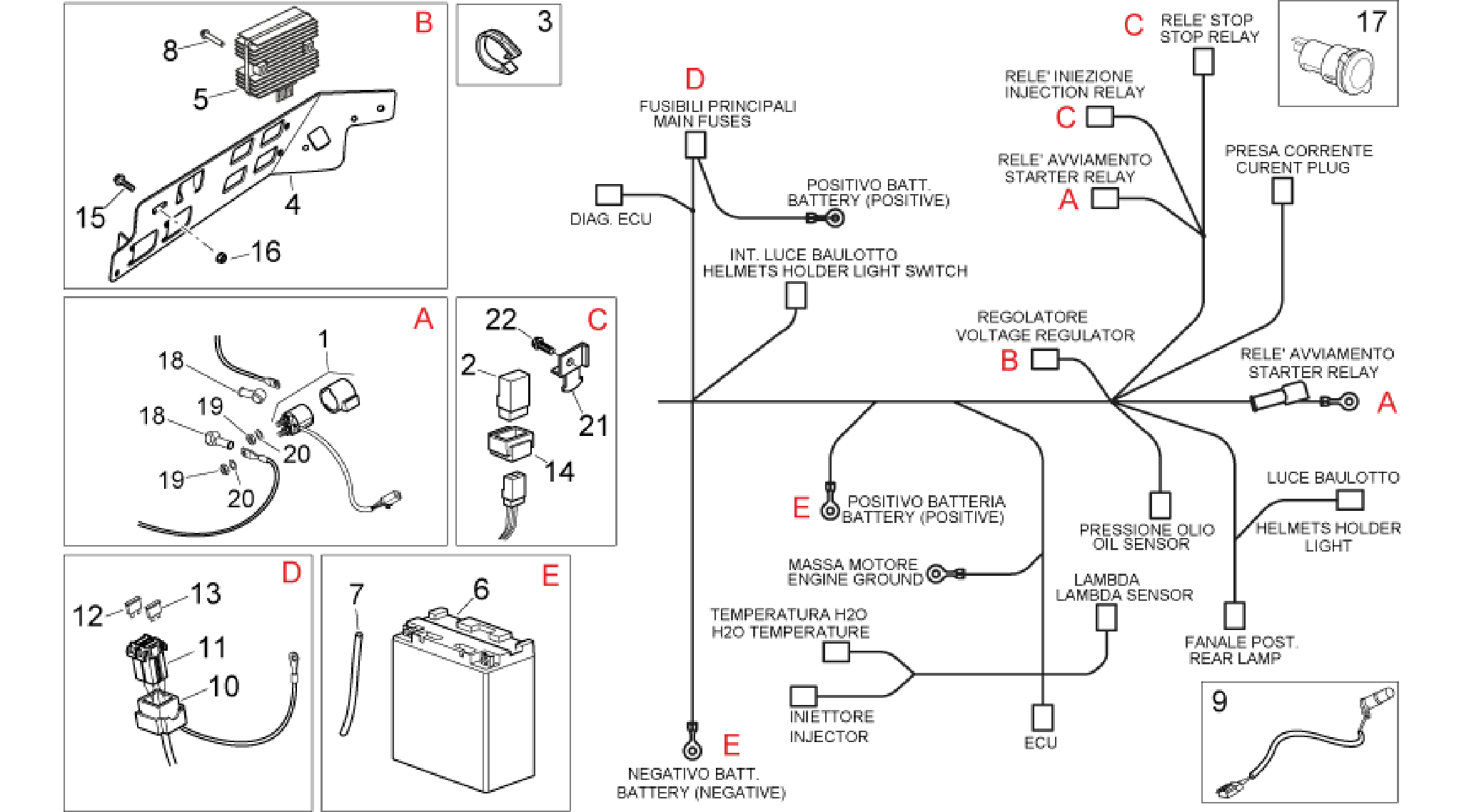 Rear electrical system