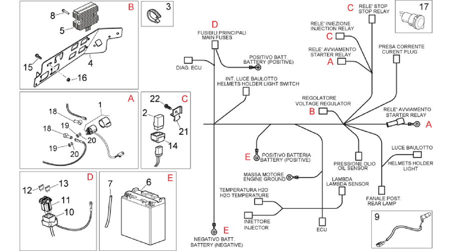 Rear electrical system