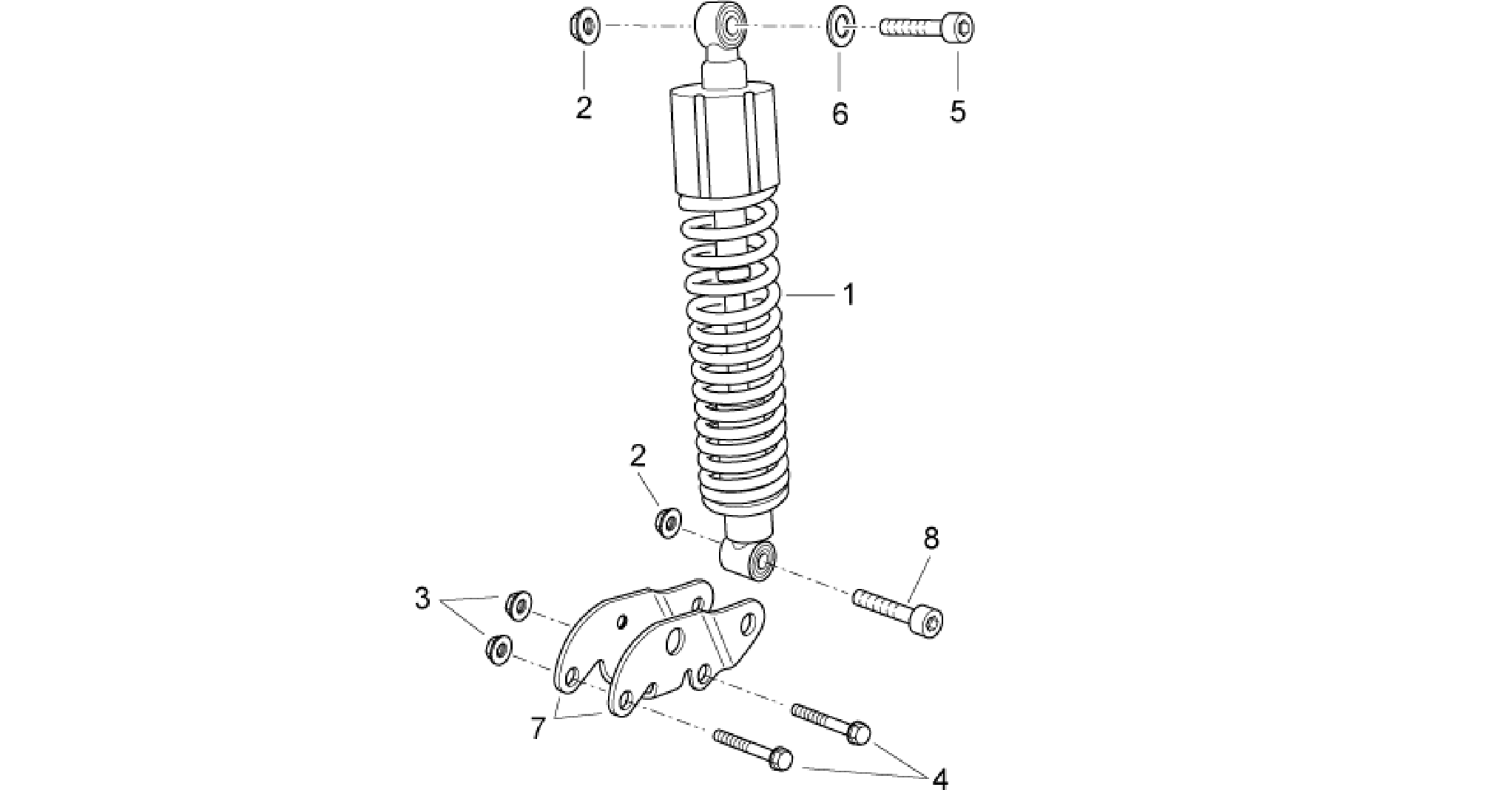 Rear shock absorber