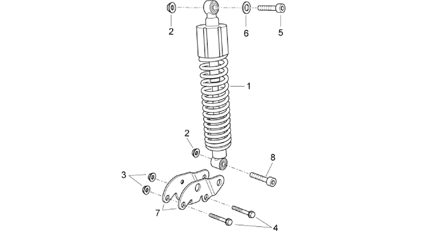 Rear shock absorber