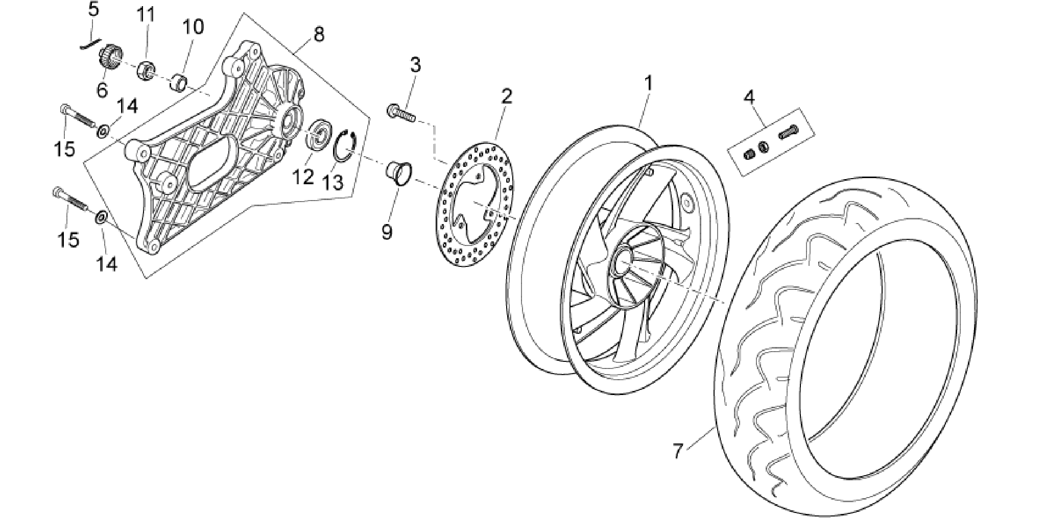 Rear wheel