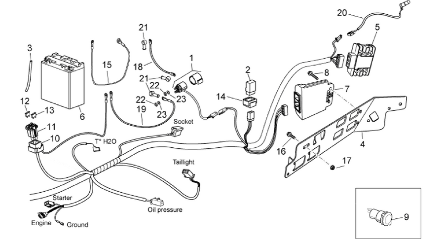 Rear electrical system