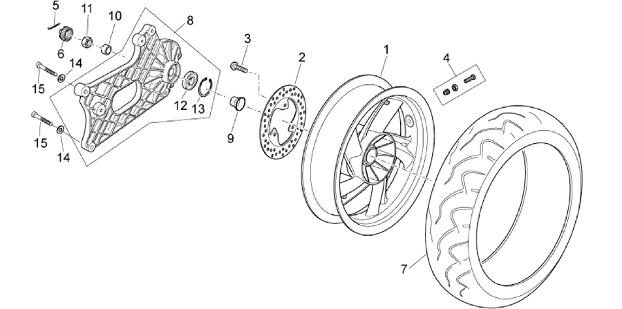 Rear wheel