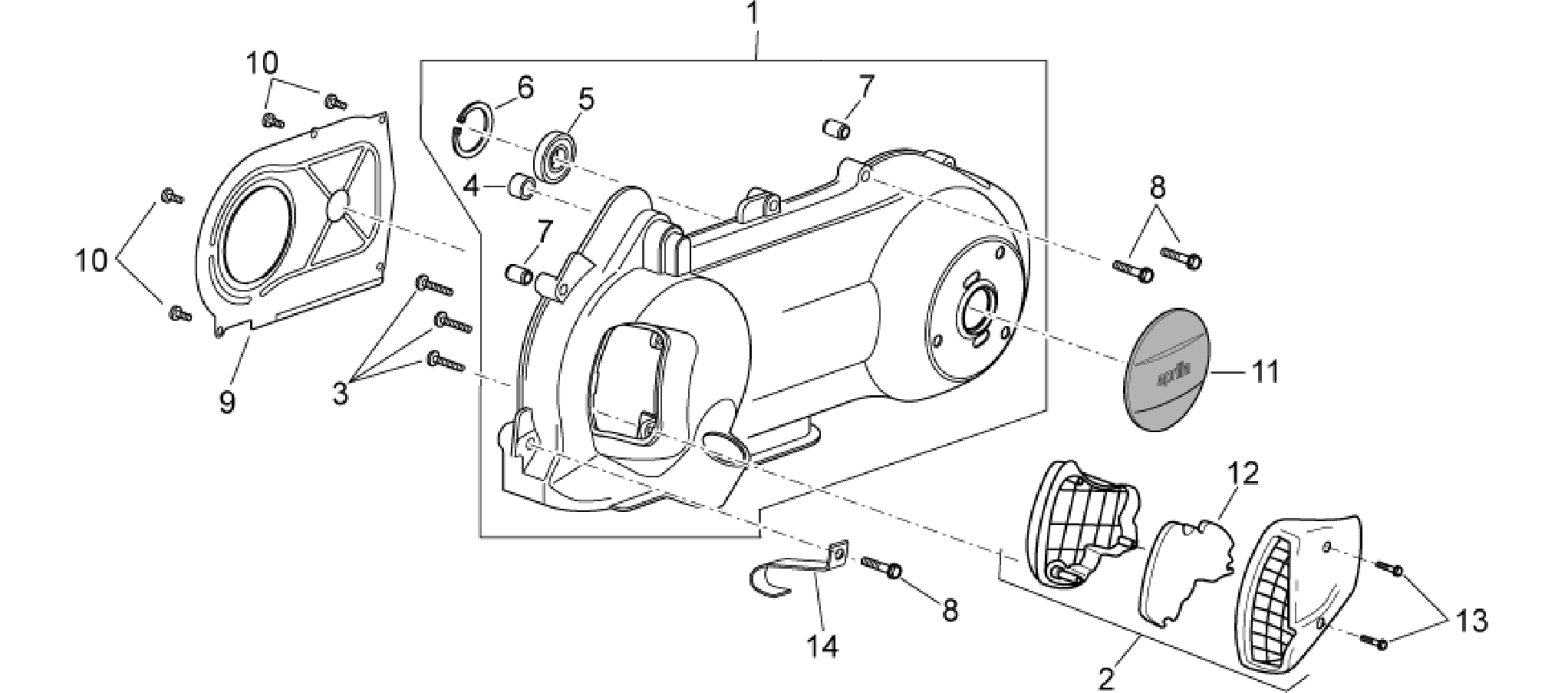 Variator cover