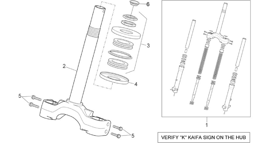 Front fork - Stem base