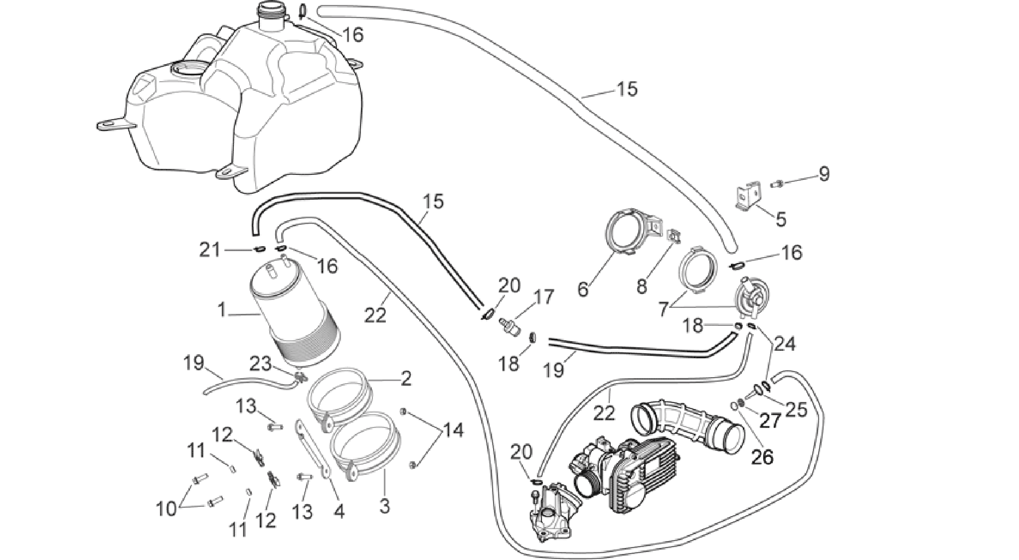 Fuel vapour recover system