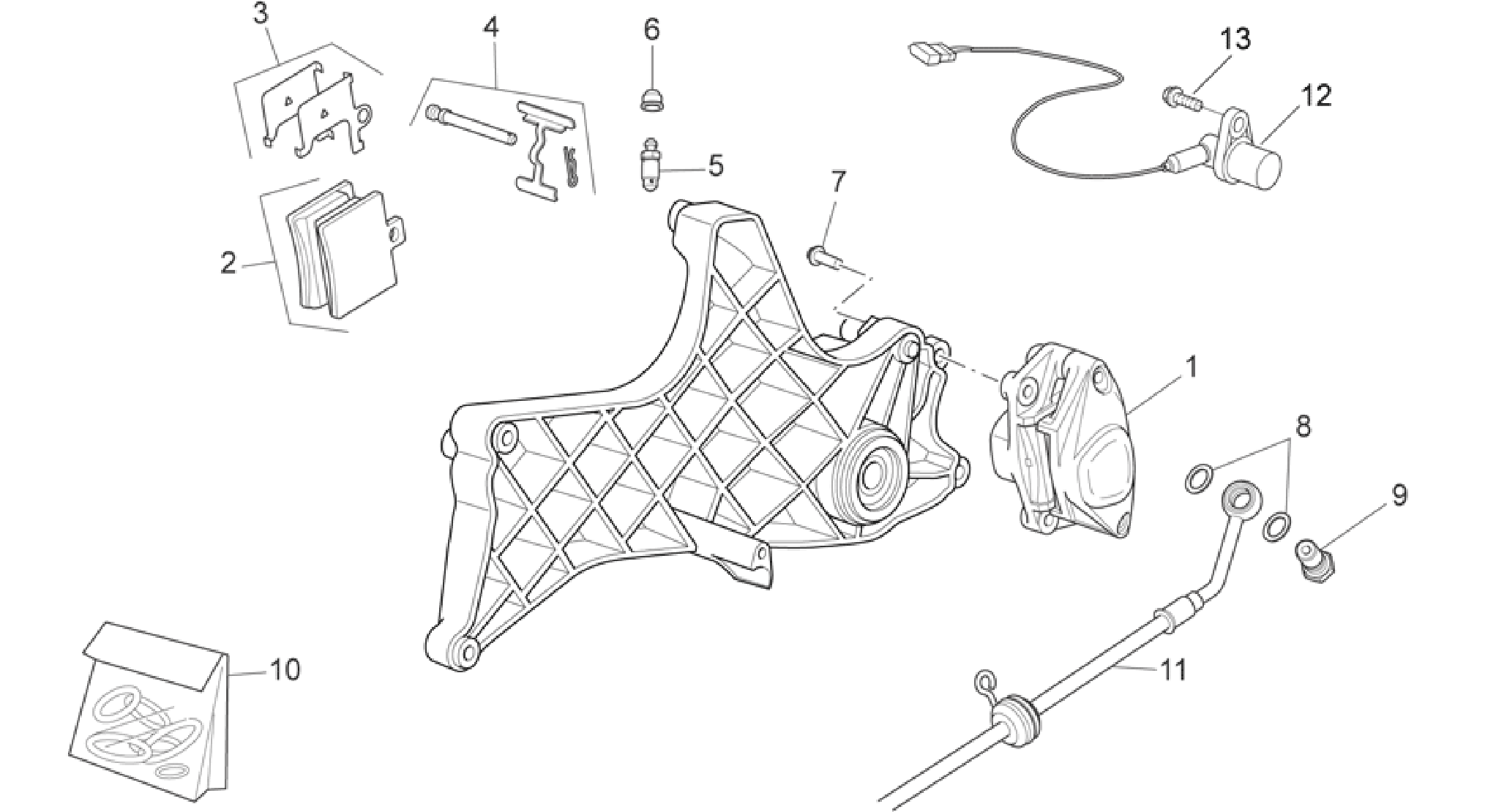 Rear caliper