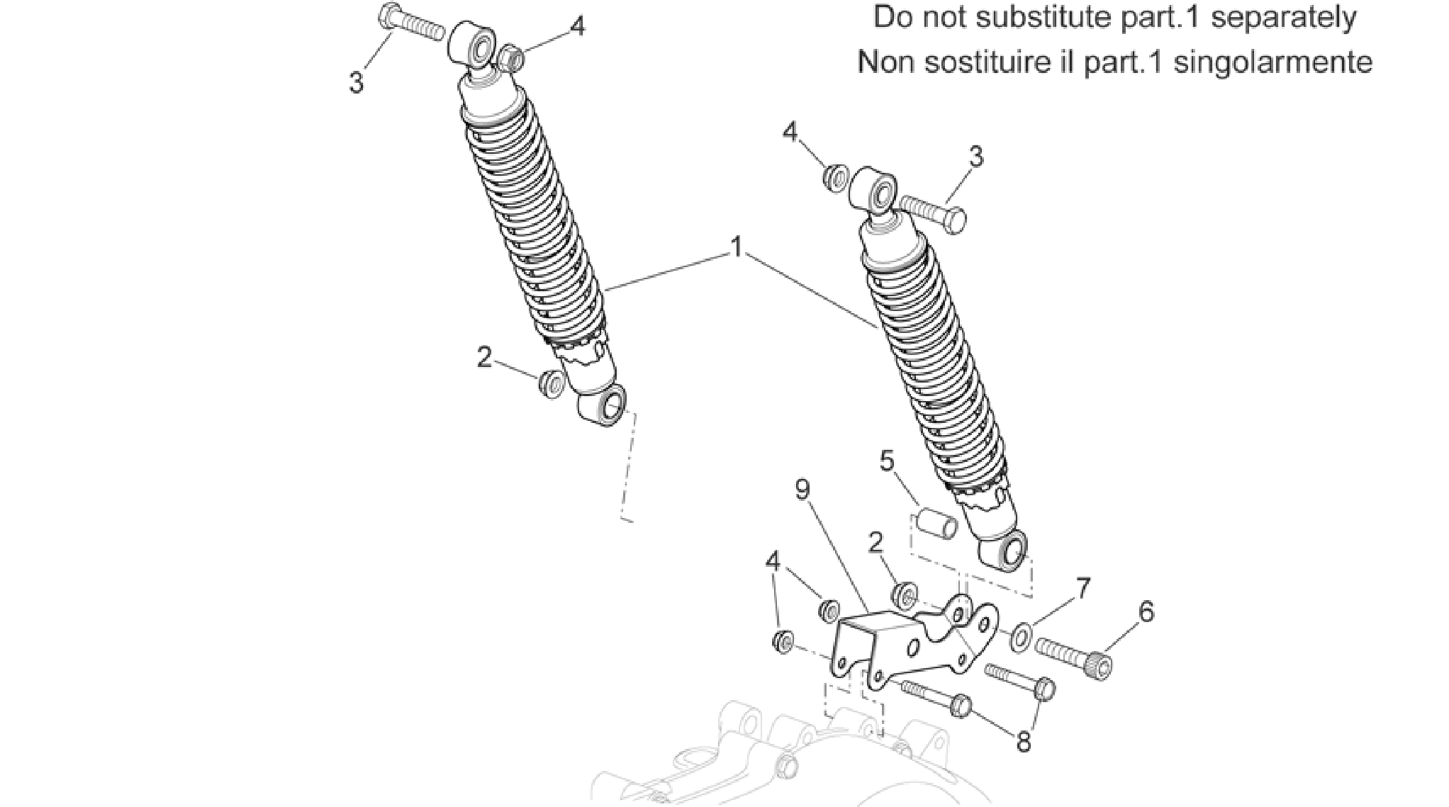 Rear shock absorber