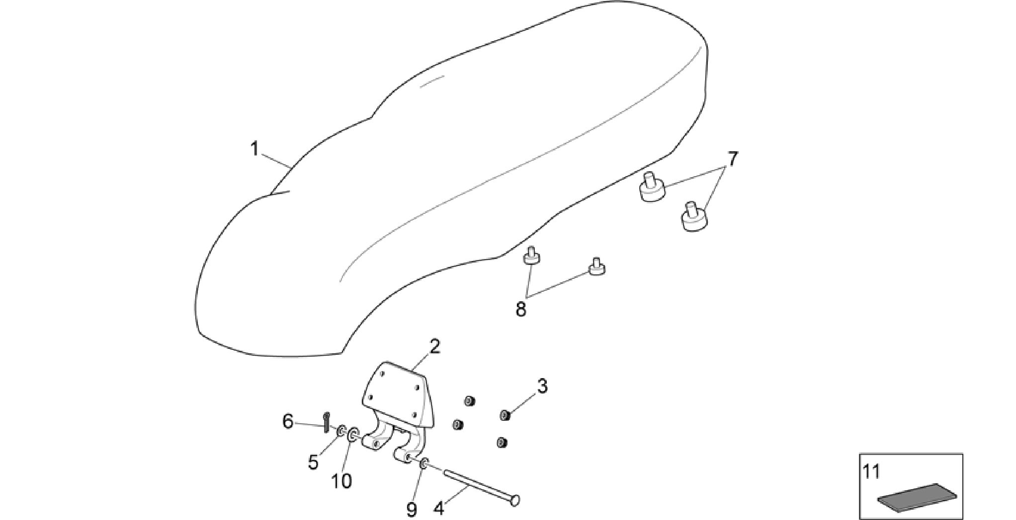 Saddle unit