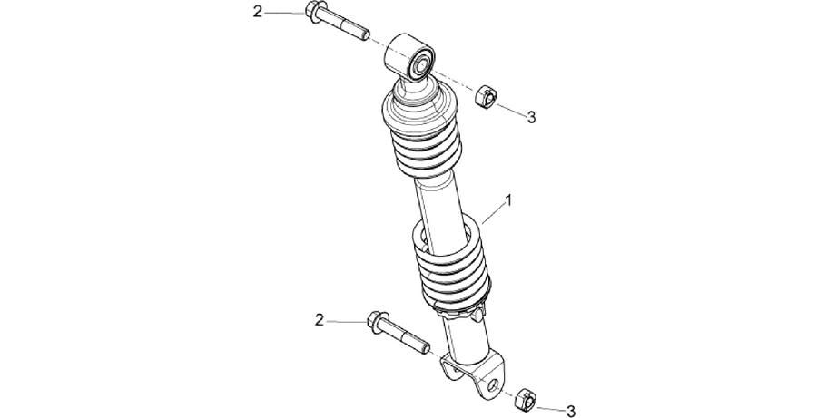 Rear suspension - Shock absorber/s
