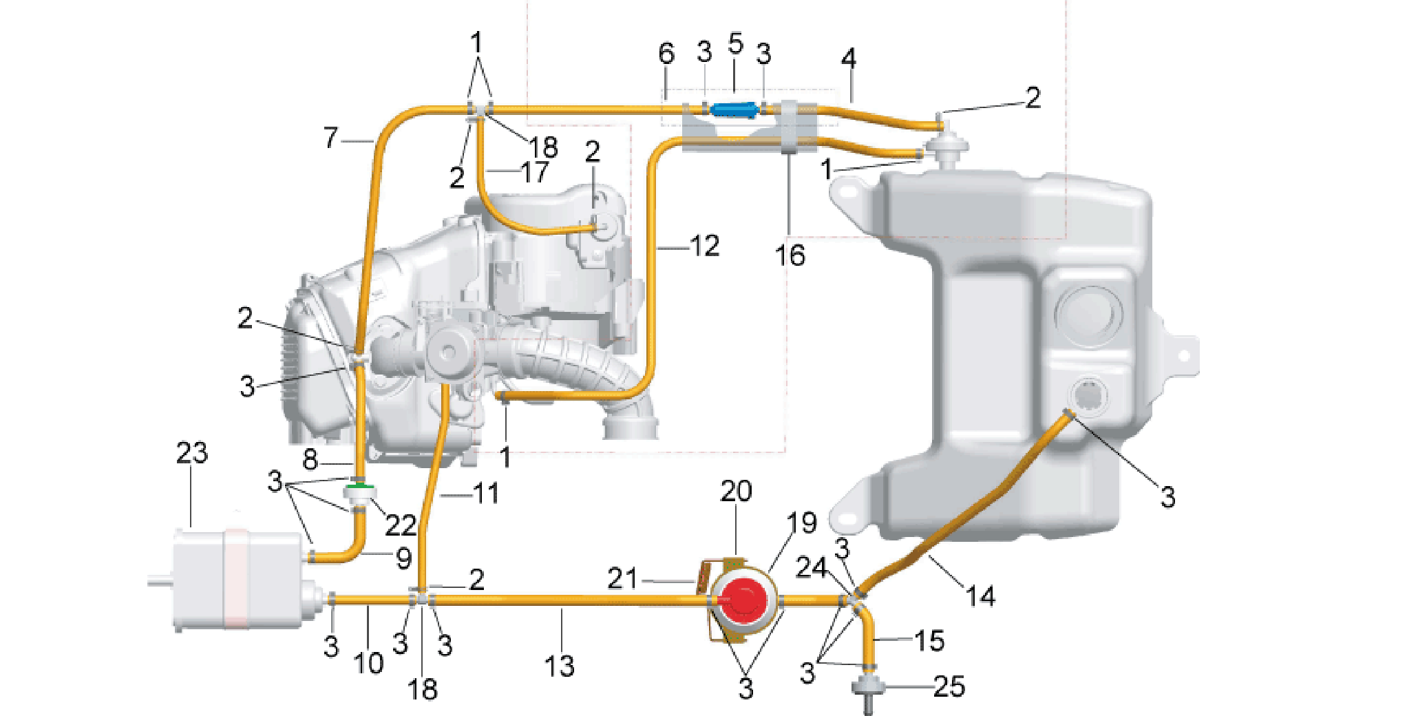 Fuel vapour recover system