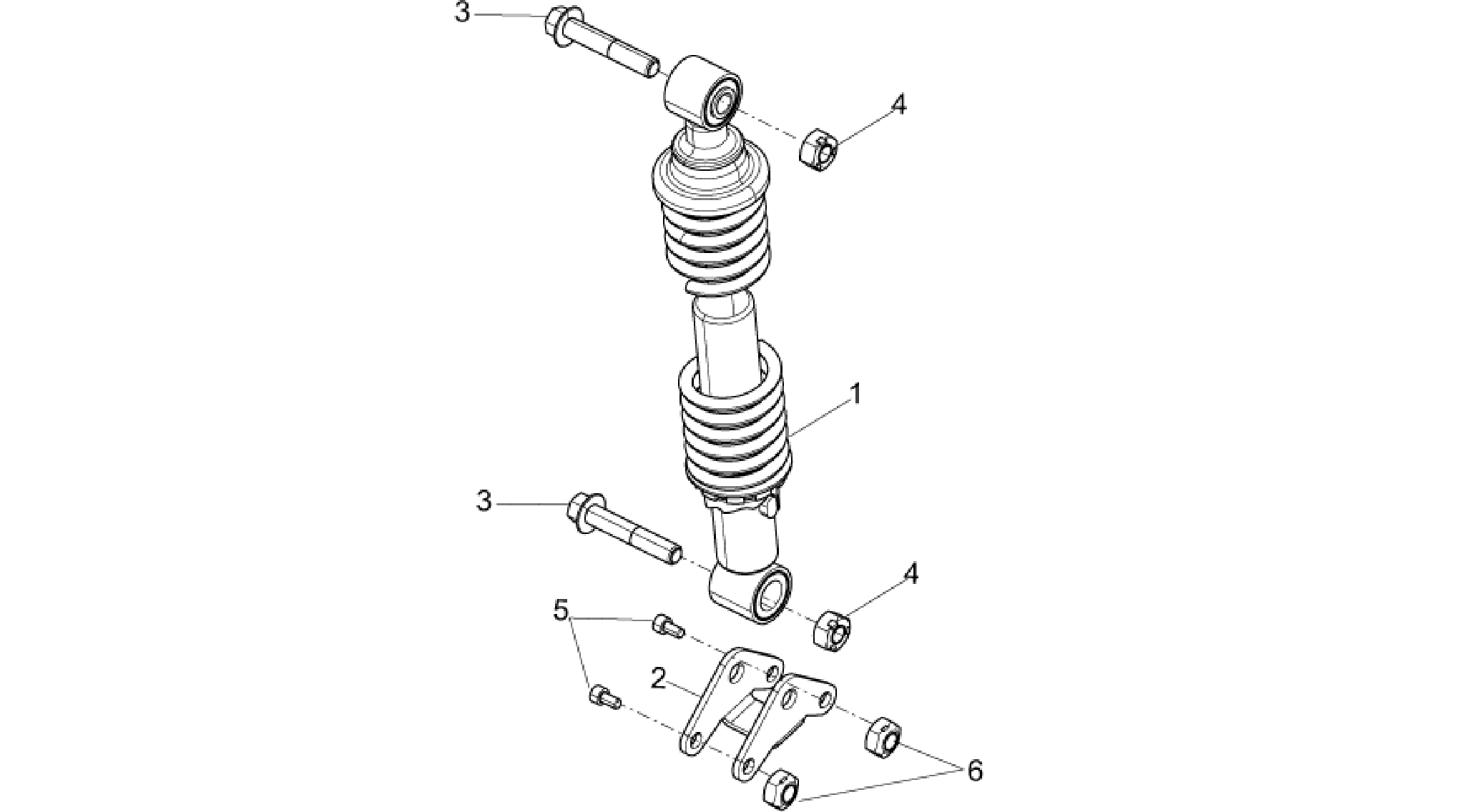Rear suspension - Shock absorber/s