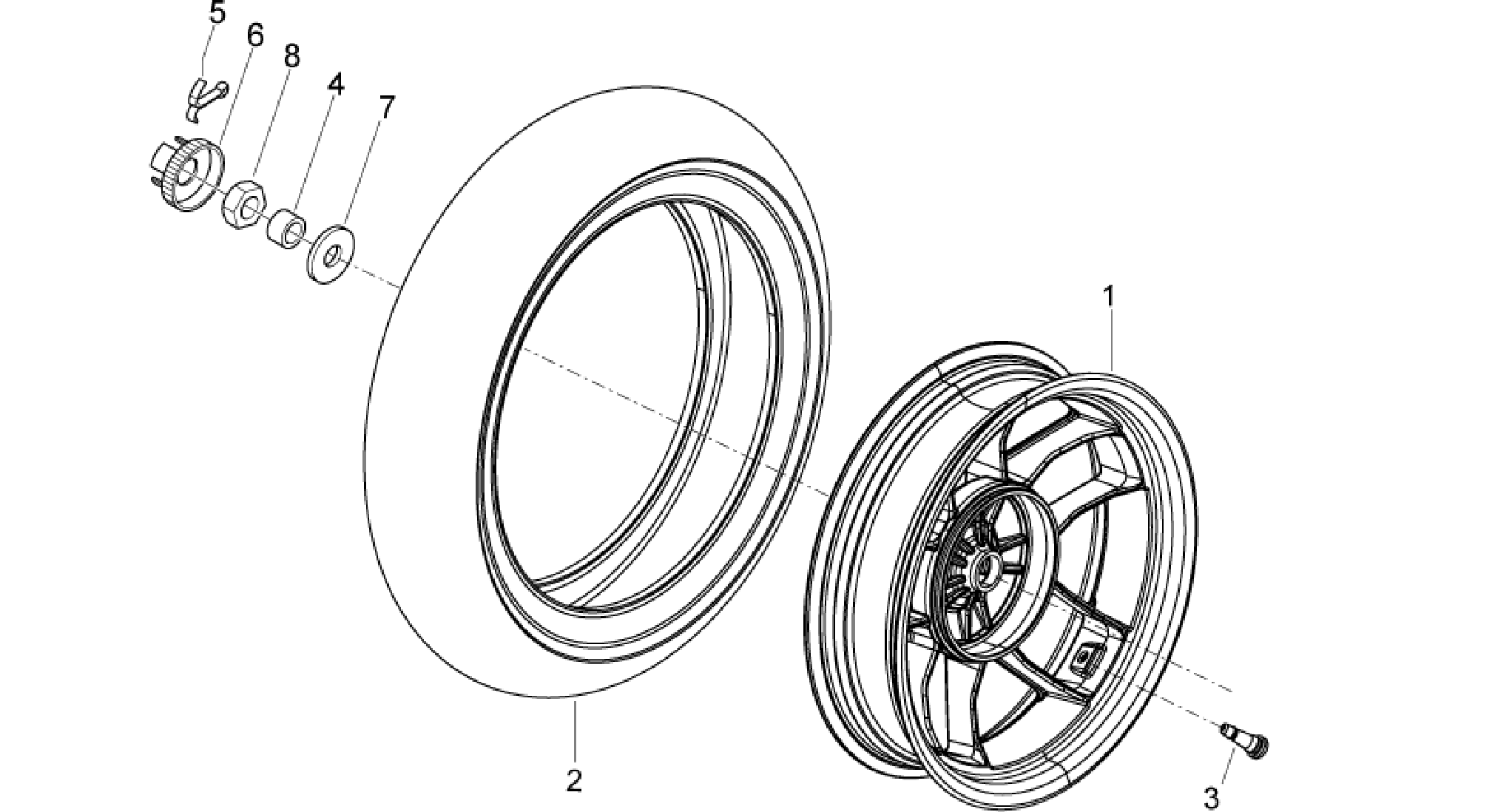 Rear wheel