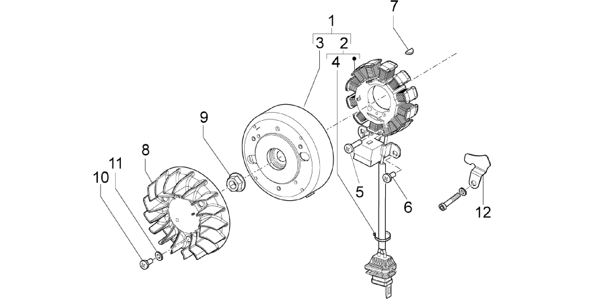 Flywheel magneto
