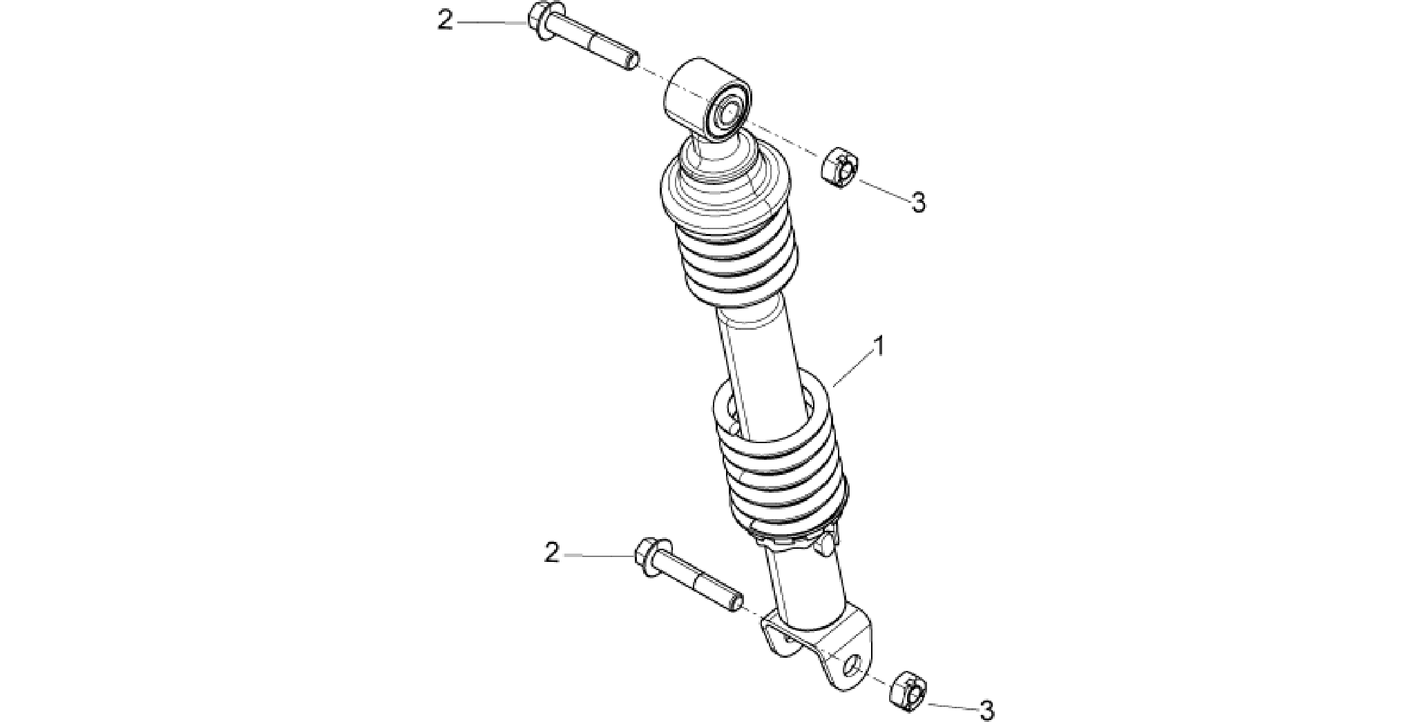 Rear suspension - Shock absorber/s