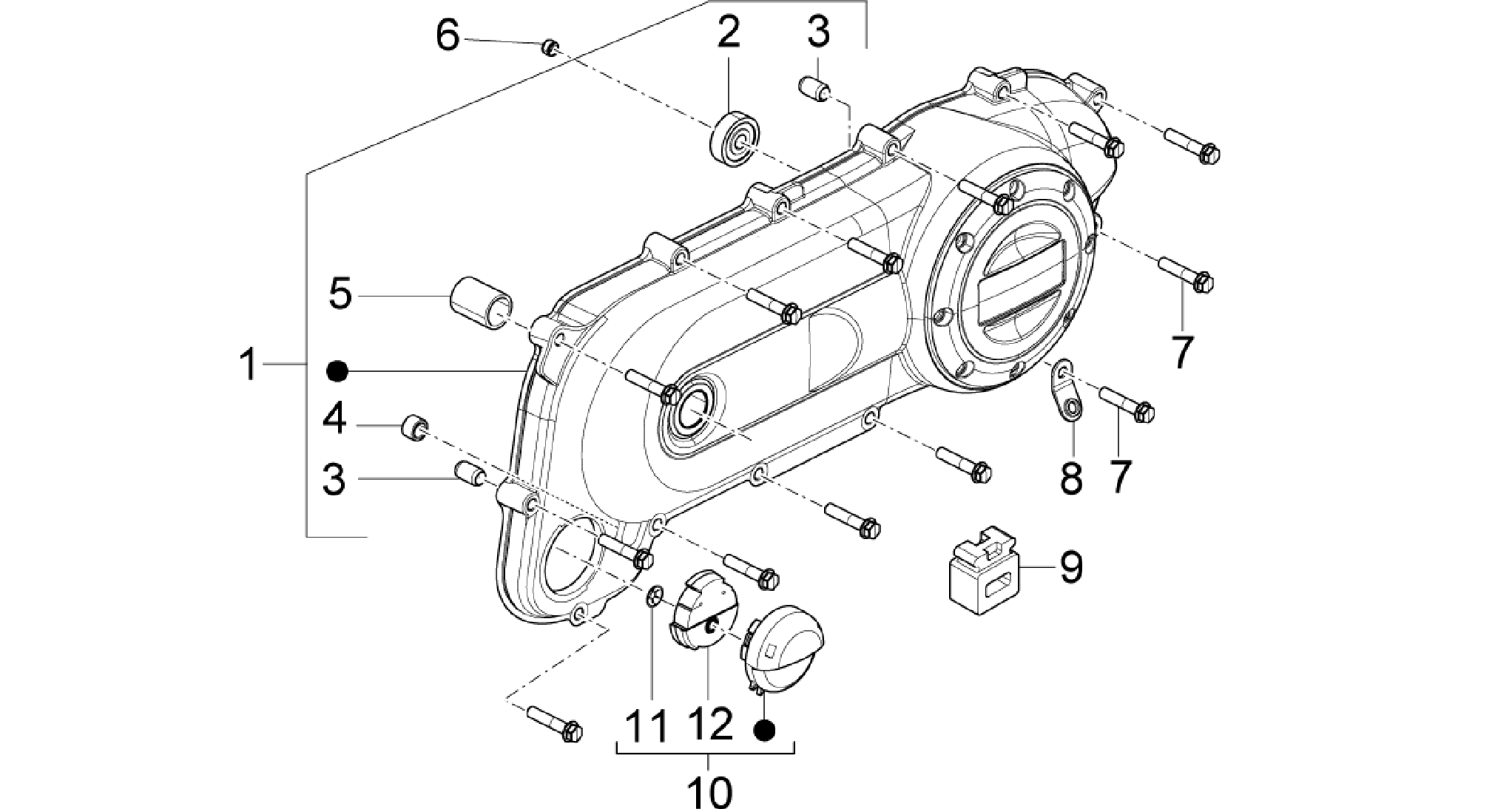 Variator cover