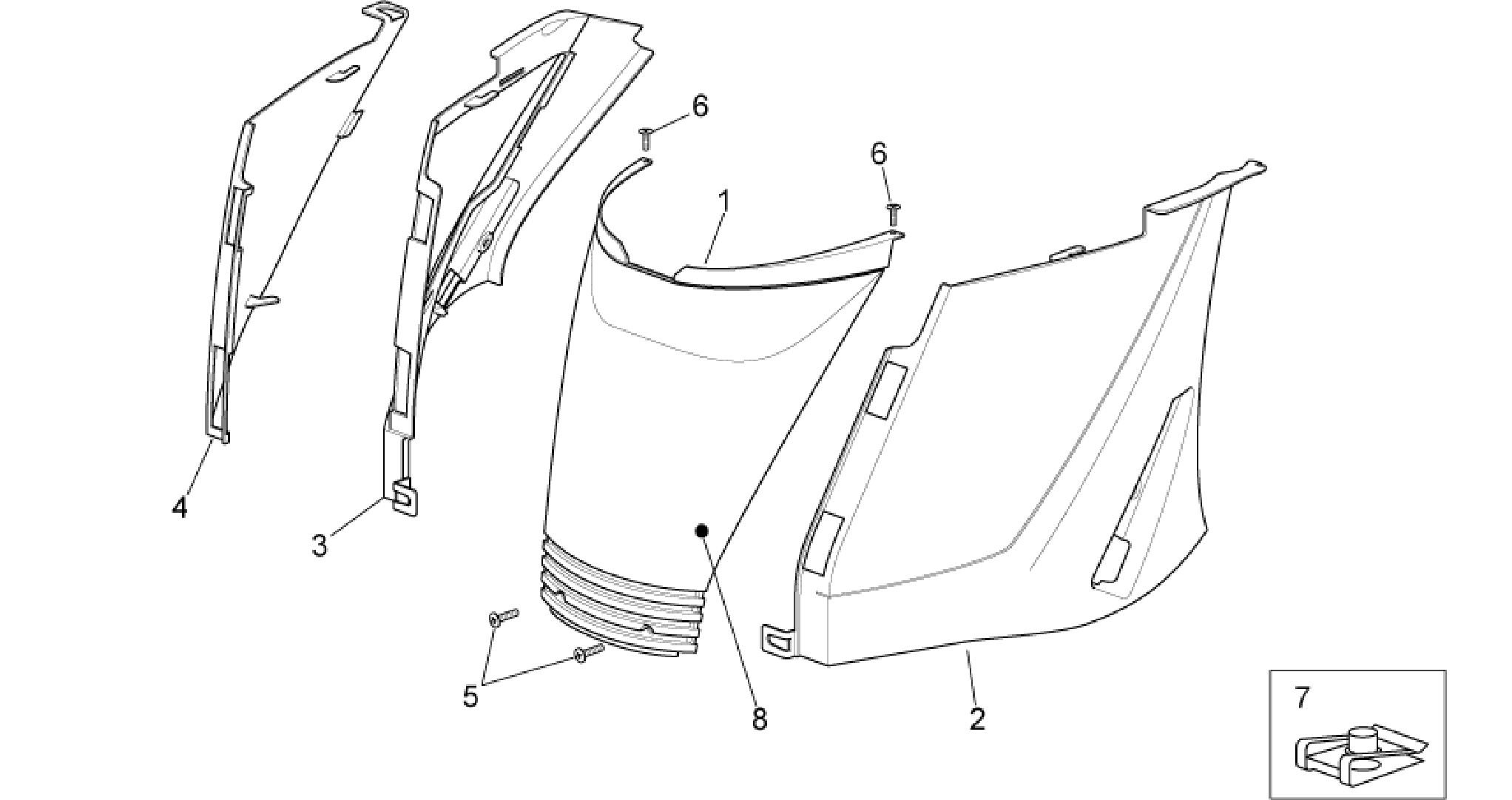 Rear body I