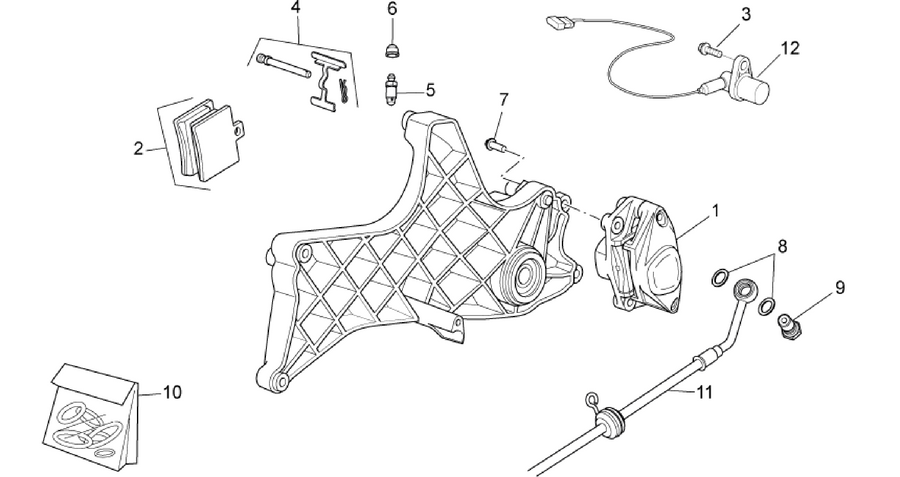 Rear caliper