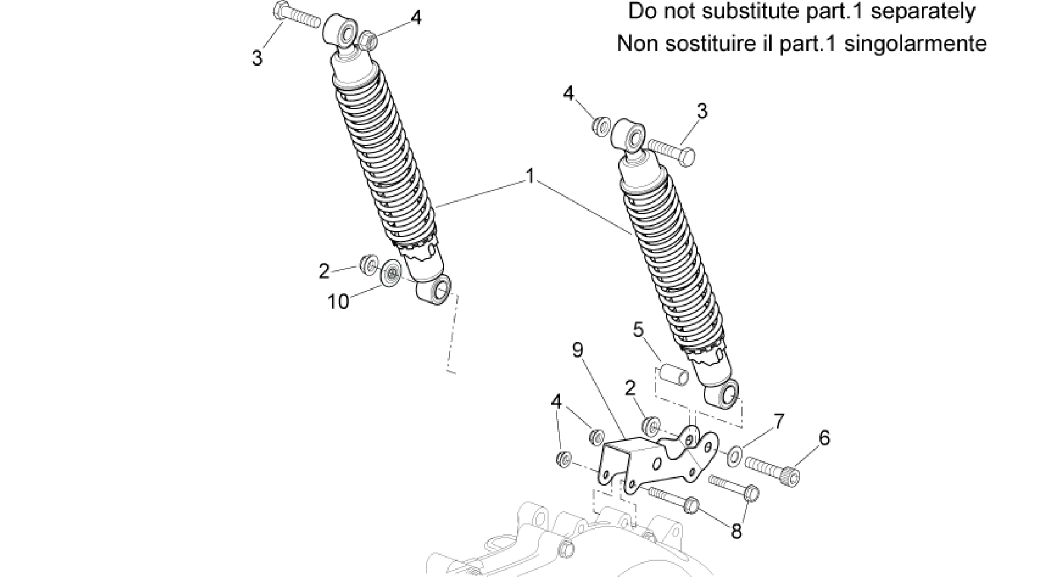 Rear shock absorber