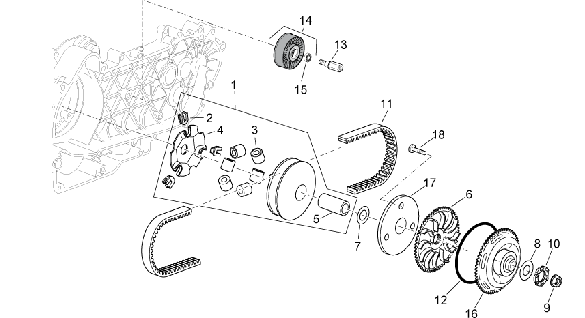 Variator assembly
