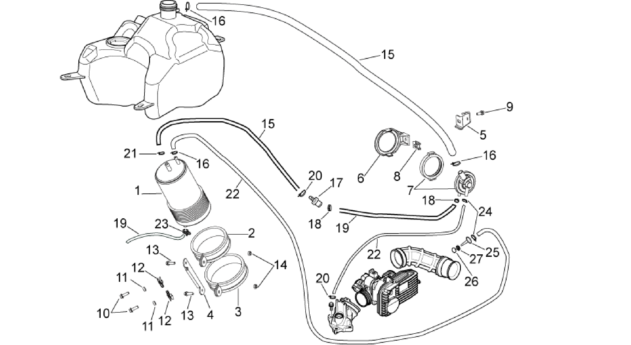 Fuel vapour recover system