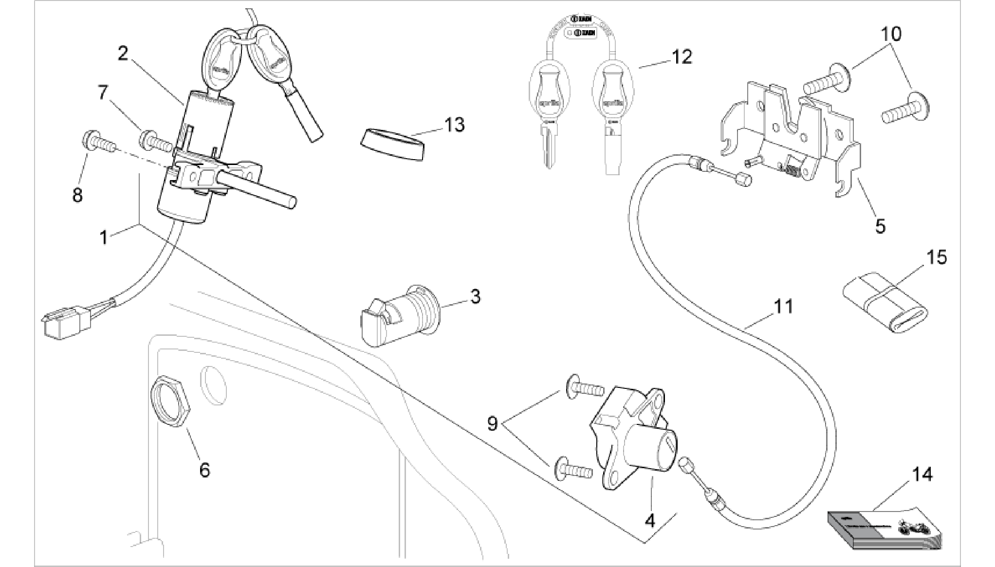 Lock hardware kit