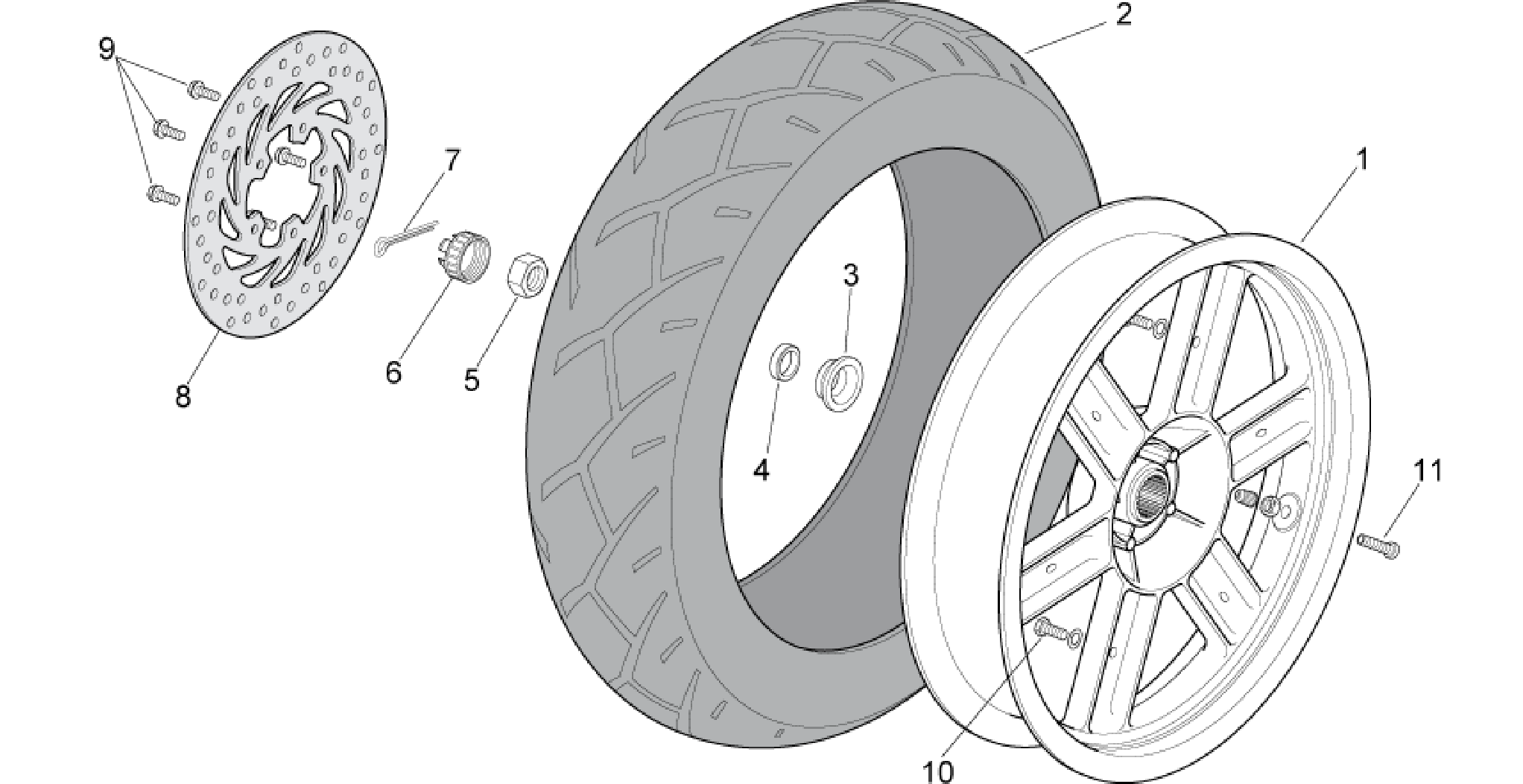 Rear wheel