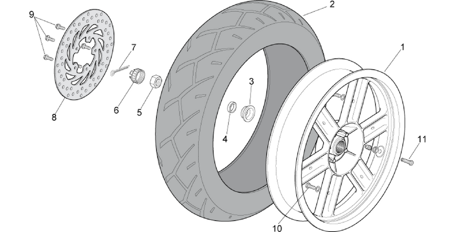 Rear wheel