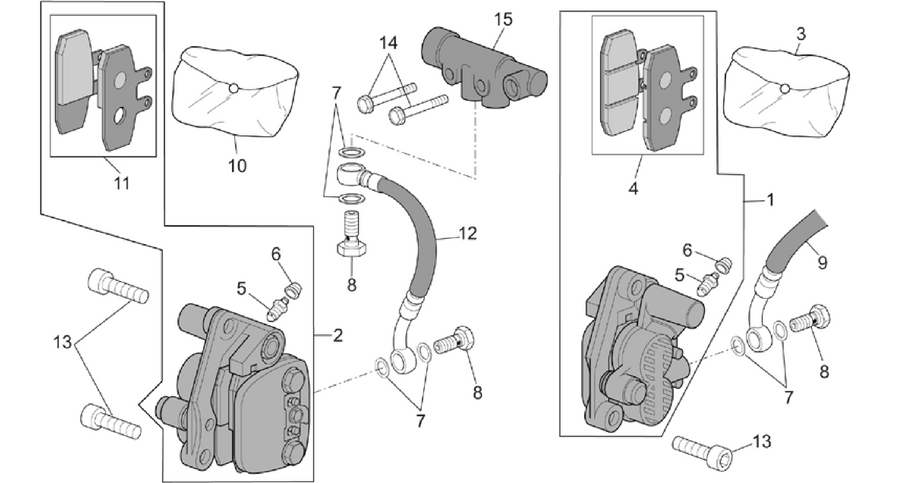 Front brake caliper