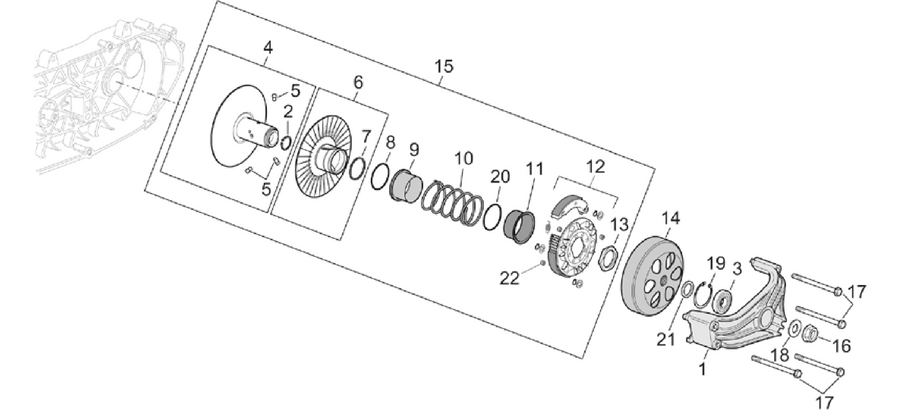 Pulley assy., driven