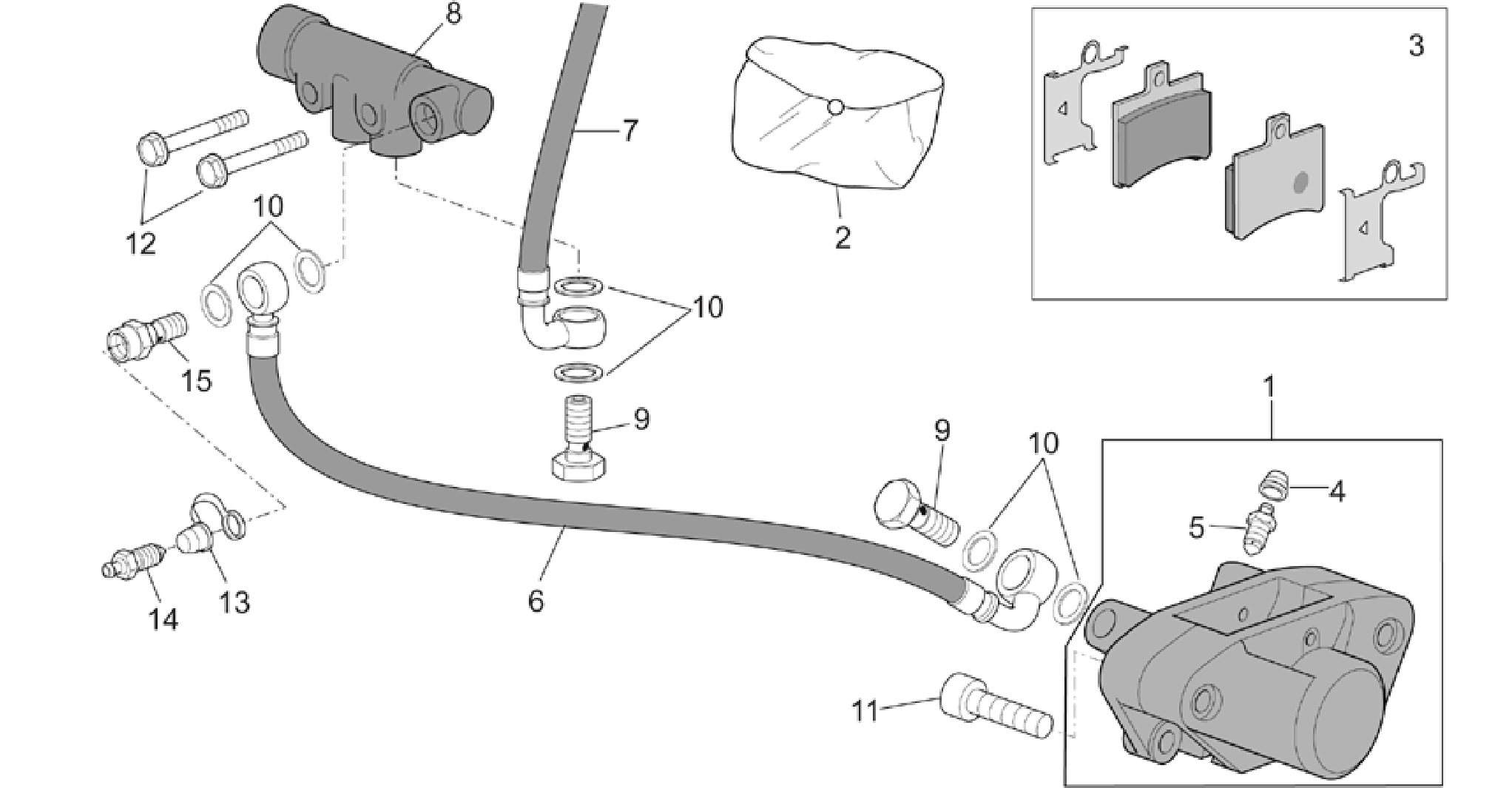 Rear brake caliper
