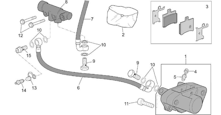 Rear brake caliper