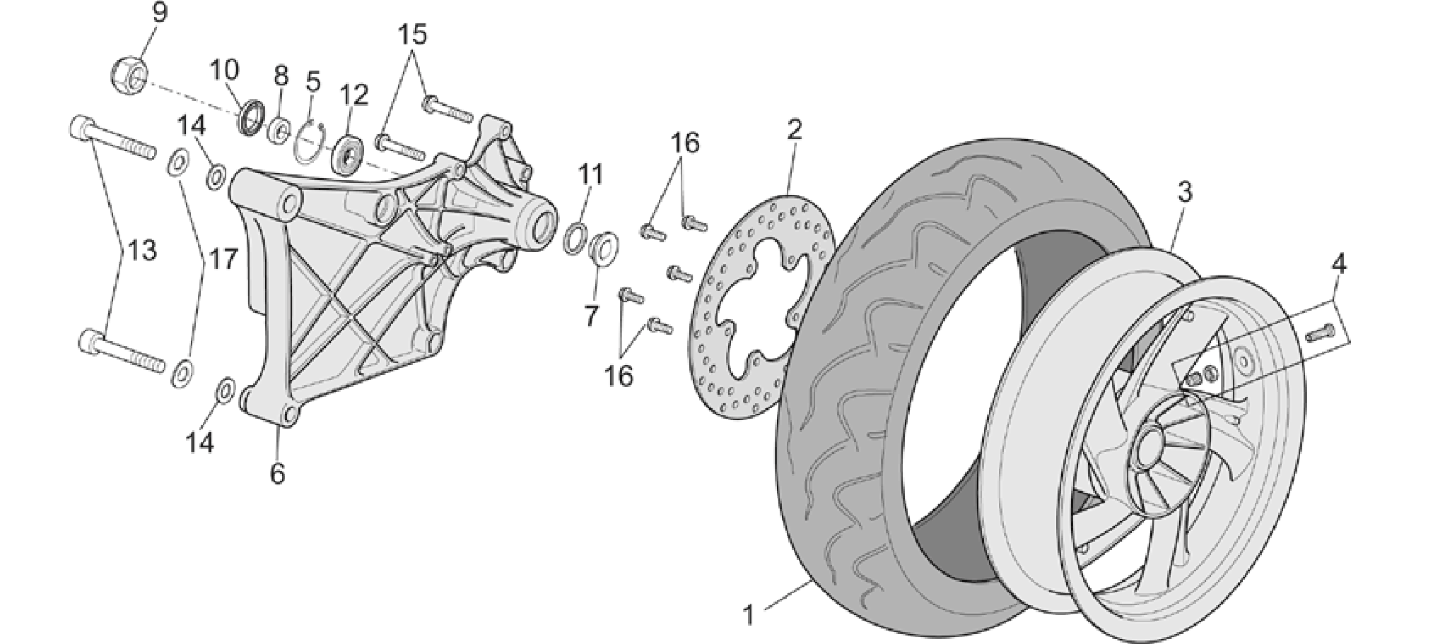 Rear wheel