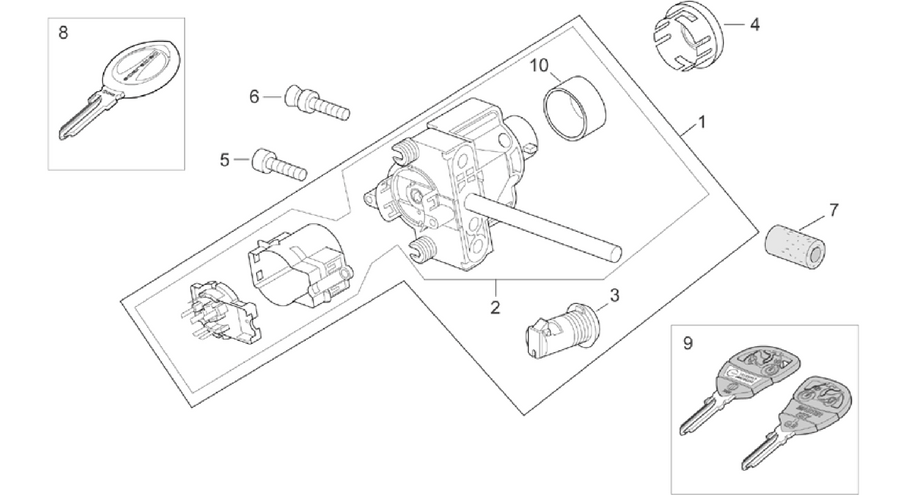Lock hardware kit