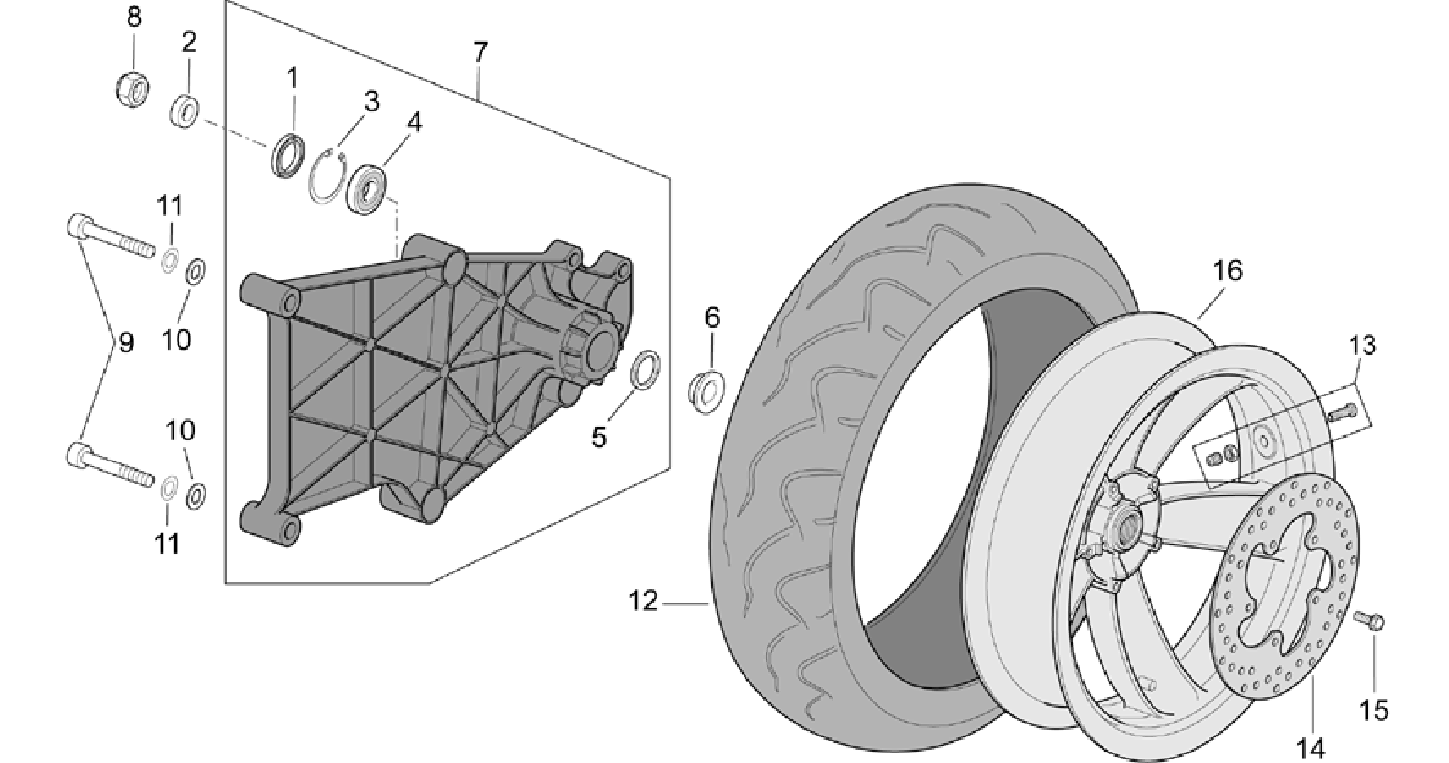 Rear wheel