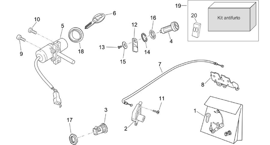 Lock hardware kit