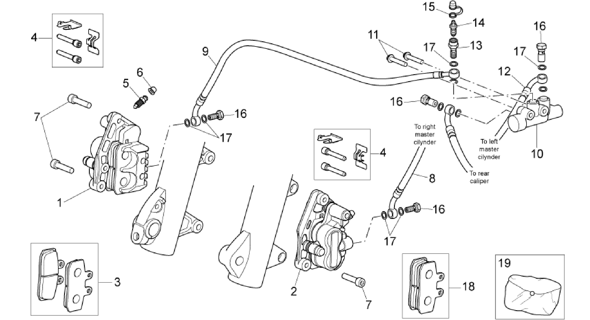 Front brake caliper