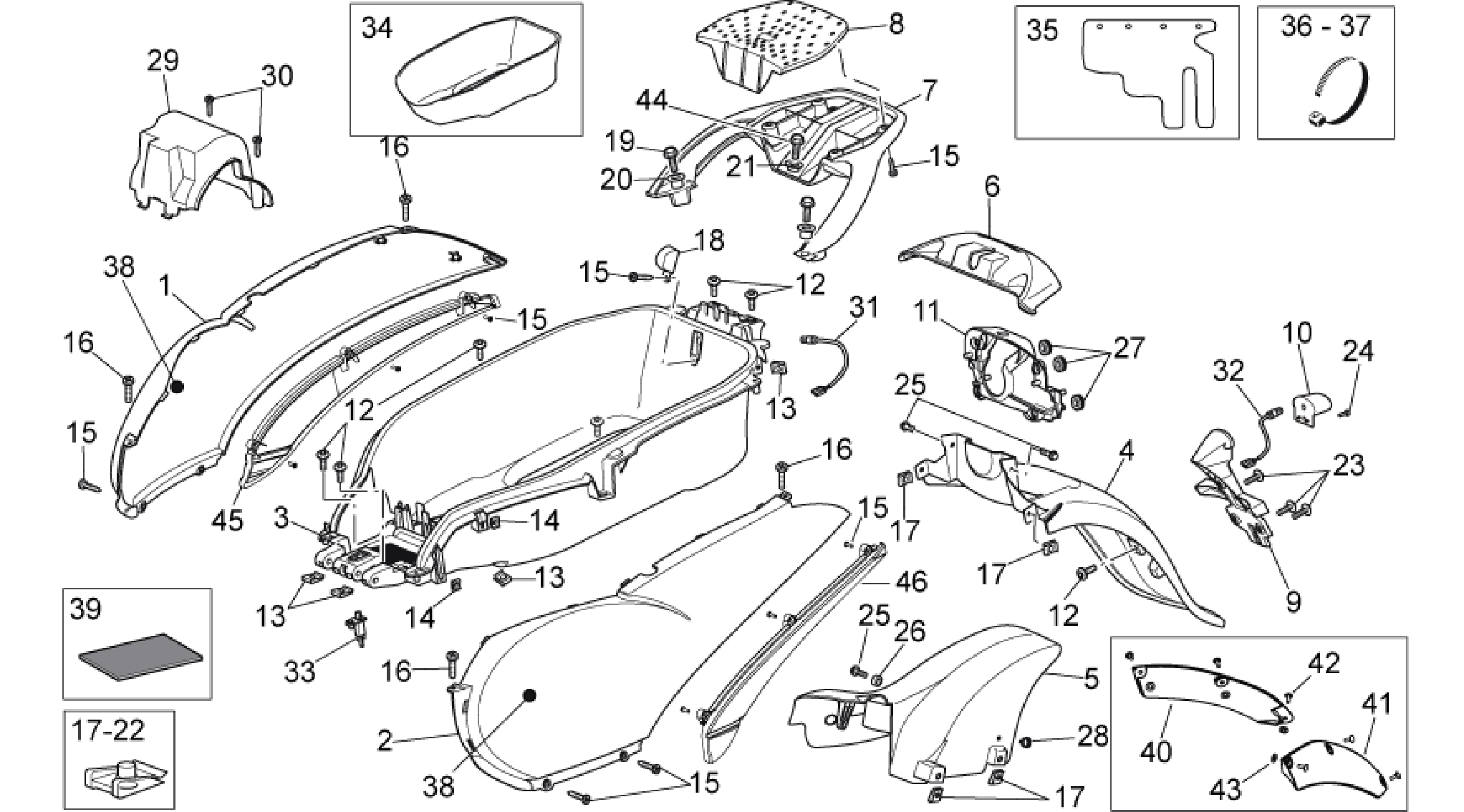 Rear body