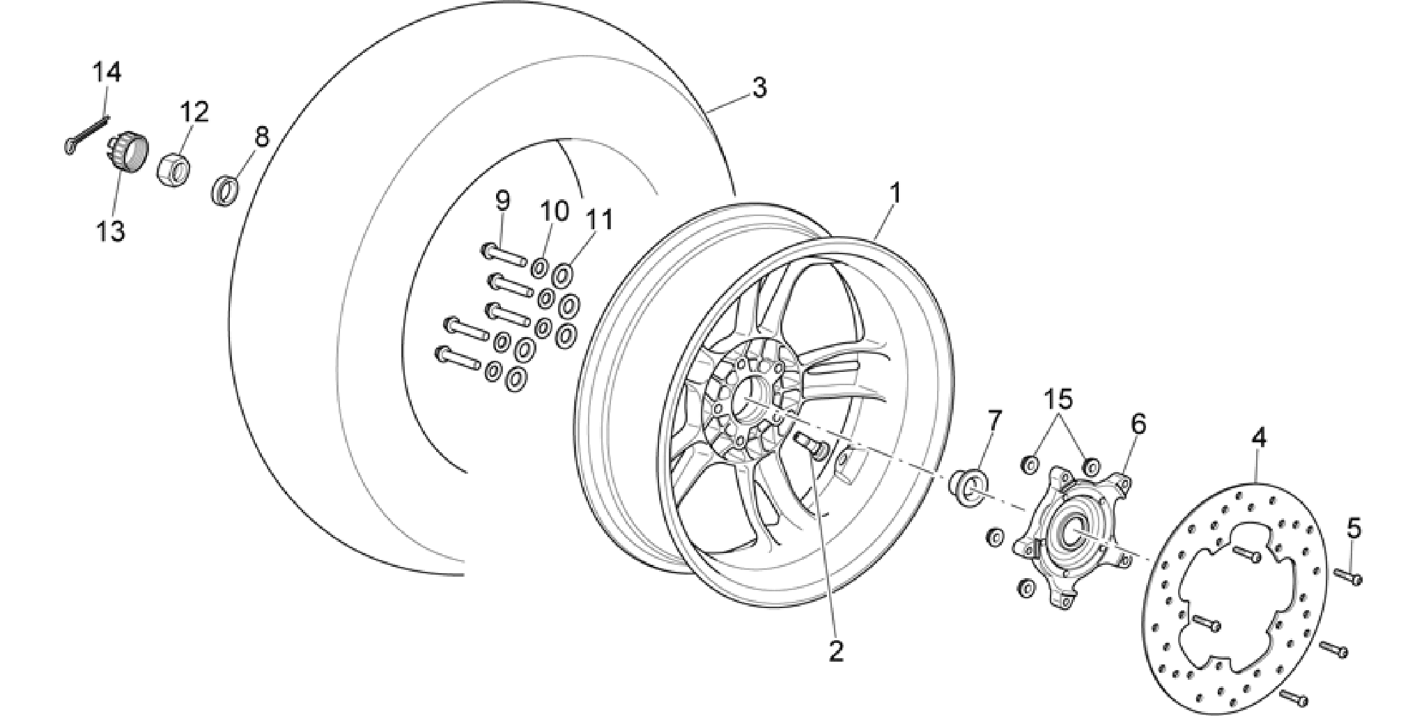 Rear wheel