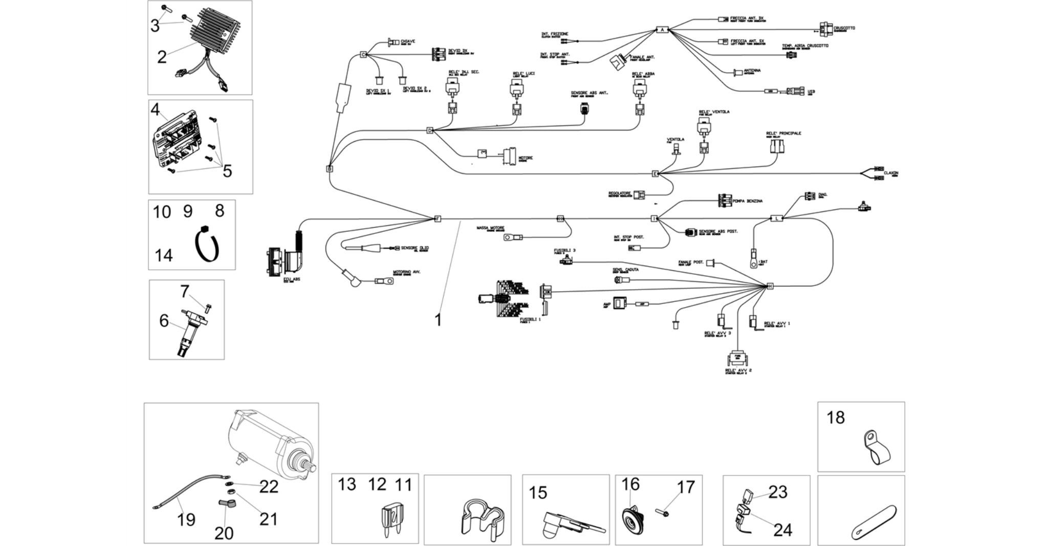 Front electrical system