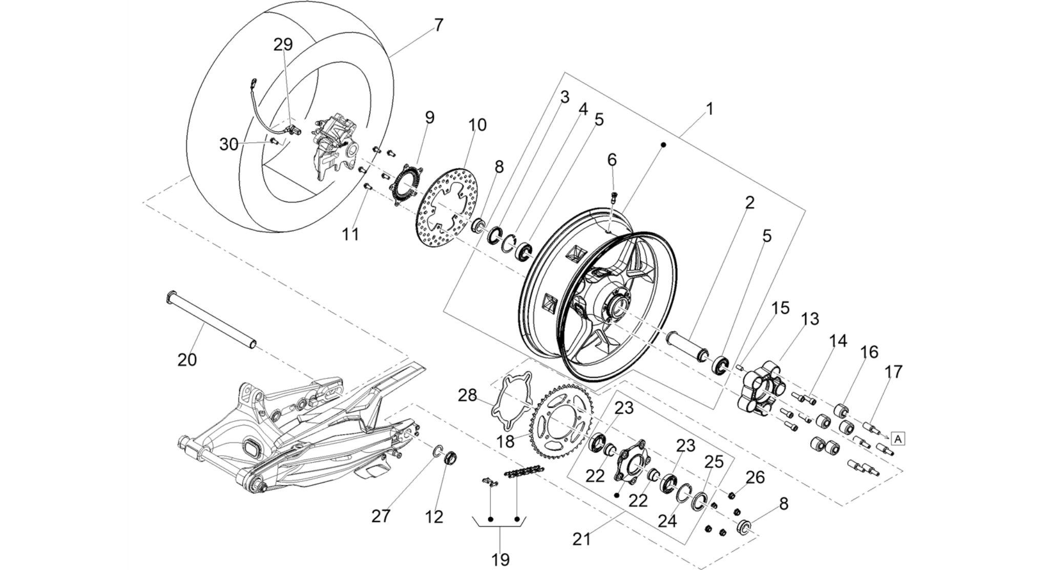 Rear wheel